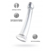 Прозрачный нереалистичный фаллоимитатор Jelly Dildo XL - 22 см. - Toyfa Basic