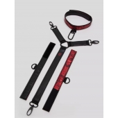 Ошейник с наручниками Reversible Faux Leather Collar and Wrist - Fifty Shades of Grey - купить с доставкой в Химках