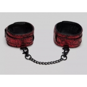 Красно-черные оковы Reversible Faux Leather Ankle Cuffs - Fifty Shades of Grey - купить с доставкой в Химках