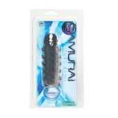 Дымчатая стимулирующая насадка с закрытой головкой SAMURAI PENIS SLEEVE BLACK - 14,5 см. - NMC - в Химках купить с доставкой