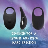 Черное эрекционное виброкольцо Thor Cockring - FeelzToys - в Химках купить с доставкой