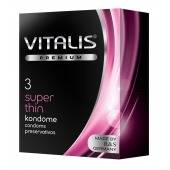 Ультратонкие презервативы VITALIS PREMIUM super thin - 3 шт. - Vitalis - купить с доставкой в Химках