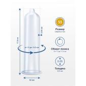 Презервативы MY.SIZE размер 53 - 3 шт. - My.Size - купить с доставкой в Химках