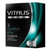 Контурные презервативы VITALIS PREMIUM comfort plus - 3 шт. - Vitalis - купить с доставкой в Химках