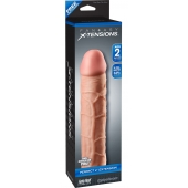 Телесная насадка Fantasy X-tensions Perfect 2  Extension - 20,3 см. - Pipedream - в Химках купить с доставкой