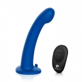 Синяя насадка Remote Control P-Spot G-Spot с черными трусиками - 20 см. - Pegasus - купить с доставкой в Химках