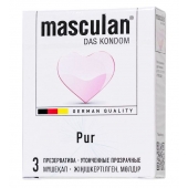 Супертонкие презервативы Masculan Pur - 3 шт. - Masculan - купить с доставкой в Химках