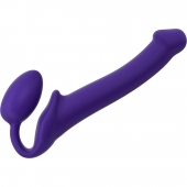 Фиолетовый безремневой страпон Silicone Bendable Strap-On - size M - Strap-on-me - купить с доставкой в Химках