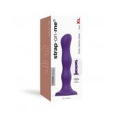 Фиолетовая насадка Strap-On-Me Dildo Geisha Balls size XL - Strap-on-me - купить с доставкой в Химках