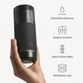 Черный мастурбатор с контролем всасывания Arcwave Pow Stroker - Arcwave - в Химках купить с доставкой