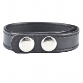 Кольцо на пенис SNAP COCK RING из искусственной кожи на клепках - BlueLine - в Химках купить с доставкой