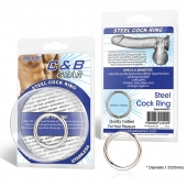 Стальное эрекционное кольцо STEEL COCK RING - 3.5 см. - BlueLine - в Химках купить с доставкой