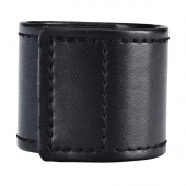 Хомут-утяжка для мошонки из искусственной кожи на липучке VELCRO BALL STRETCHER- 4 см. - BlueLine - в Химках купить с доставкой