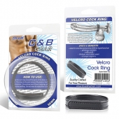Кольцо на пенис из искусственной кожи на липучке VELCRO COCK RING - 5 см. - BlueLine - в Химках купить с доставкой