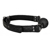 Черный кляп-шарик BALL GAG DIAMOND - Dream Toys - купить с доставкой в Химках