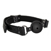 Черный кляп-шарик BALL GAG DIAMOND - Dream Toys - купить с доставкой в Химках