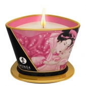 Массажная свеча Rose Petals с ароматом розы - 170 мл. - Shunga - купить с доставкой в Химках