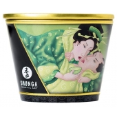 Массажная свеча Exotic Green Tea с ароматом зелёного чая - 170 мл. - Shunga - купить с доставкой в Химках