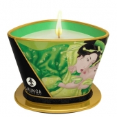 Массажная свеча Exotic Green Tea с ароматом зелёного чая - 170 мл. - Shunga - купить с доставкой в Химках
