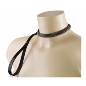 Эффектный сверкающий ошейник с поводком  Гламур - Sitabella - купить с доставкой в Химках