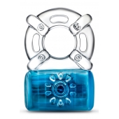 Синее эрекционное виброкольцо Pleaser Rechargeable C-Ring - Blush Novelties - в Химках купить с доставкой