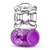 Фиолетовое эрекционное виброкольцо Pleaser Rechargeable C-Ring - Blush Novelties - в Химках купить с доставкой