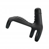 Черная вибронасадка на пенис Vibrating Penis Sling - Baile - в Химках купить с доставкой