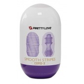 Сиреневый мастурбатор-яйцо Smooth Stripes - Baile - в Химках купить с доставкой
