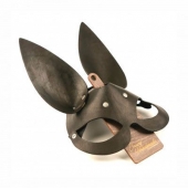 Черная гладкая маска  Зайка  с длинными ушками - Crazy Handmade - купить с доставкой в Химках