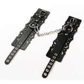 Узорчатые кожаные оковы с регулируемыми ремешками - Crazy Handmade - купить с доставкой в Химках