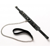 Черный ошейник с шипами и поводком - Crazy Handmade - купить с доставкой в Химках