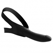 Черный кляп-страпон Masters Mini Face Fuck Strap-On - 14 см. - XR Brands - купить с доставкой в Химках