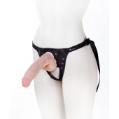 Реалистичный фаллос на поясе Harness - 20,5 см. - LOVETOY (А-Полимер) - купить с доставкой в Химках