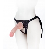 Податливый фаллос на трусиках Harness - 20,5 см. - LOVETOY (А-Полимер) - купить с доставкой в Химках