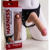 Страпон Harness из двух предметов: регулируемые трусики и насадка-фаллос - 17,5 см. - LOVETOY (А-Полимер) - купить с доставкой в Химках