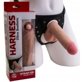 Страпон в подарочной упаковке: трусики с плугом и фаллоимитатор-насадка - 16 см. - LOVETOY (А-Полимер) - купить с доставкой в Химках