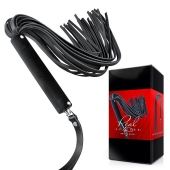 Черная кожаная плеть-флоггер - 84 см. - Notabu - купить с доставкой в Химках