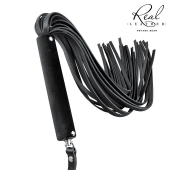 Черная кожаная плеть-флоггер - 84 см. - Notabu - купить с доставкой в Химках