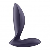 Фиолетовый анальный вибростимулятор Power Plug - Satisfyer - в Химках купить с доставкой