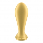 Золотистый анальный вибростимулятор Intensity Plug - Satisfyer - в Химках купить с доставкой