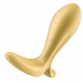 Золотистый анальный вибростимулятор Intensity Plug - Satisfyer - в Химках купить с доставкой