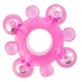 Эрекционное кольцо c бусинками - Toyfa Basic - в Химках купить с доставкой