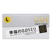 Презервативы Sagami Original 0.02 L-size увеличенного размера - 5 шт. - Sagami - купить с доставкой в Химках