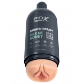 Телесный мастурбатор-вагина Shower Therapy Milk Me Honey - Pipedream - в Химках купить с доставкой