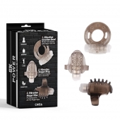 Набор из 3 дымчатых эрекционных колец с вибрацией Teasers Ring Kit - Chisa - в Химках купить с доставкой