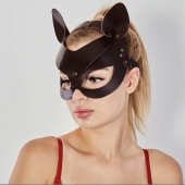 Коричневая кожаная маска  Кошечка - Sitabella - купить с доставкой в Химках