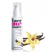 Съедобное согревающее массажное масло Love Me Tender Vanilla с ароматом ванили - 100 мл. - Love to Love - купить с доставкой в Химках