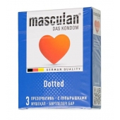 Презервативы с пупырышками Masculan Dotted - 3 шт. - Masculan - купить с доставкой в Химках