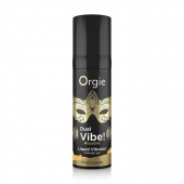 Съедобный гель Dual Vibe Pina Colada с эффектом вибрации и вкусом коктейля пина колада - 15 мл. - ORGIE - купить с доставкой в Химках
