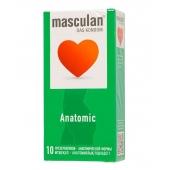 Презервативы анатомической формы Masculan Anatomic - 10 шт. - Masculan - купить с доставкой в Химках